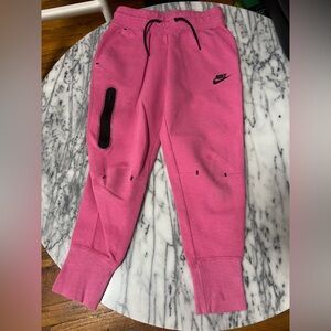 Nike Kids Fuchsia Joggers with Black Accents